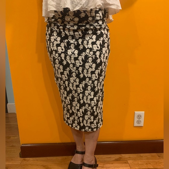 Vintage Woman’s Esprit Sport Medium Black & White 3D glasses skirt - Picture 2 of 4